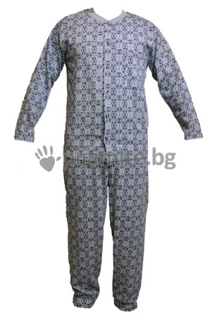 Мъжки пижами Пижами дълъг ръкав Мъжка пижама - вата, с копчета 21201